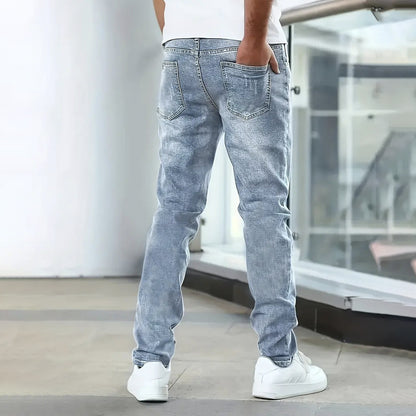 Casual Stretch  Slim leg Jeans For men