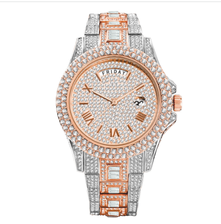 Full Iced Crystal Watch Season Prestige