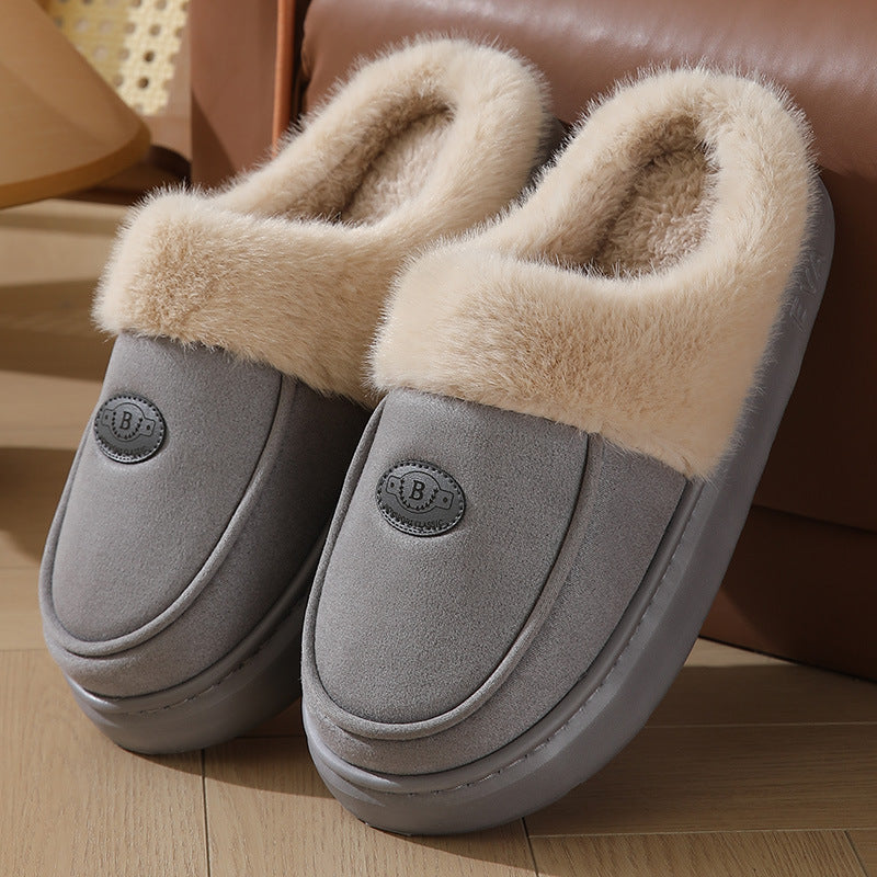 Seasonprestige Winter Plush Home Slippers For Men