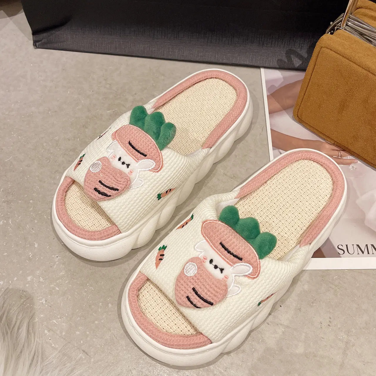 All Season Cotton Linen Slippers Women - Season Prestige
