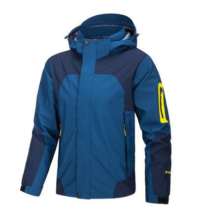 Men's Jacket Thin Outdoor Windproof Hooded Coat