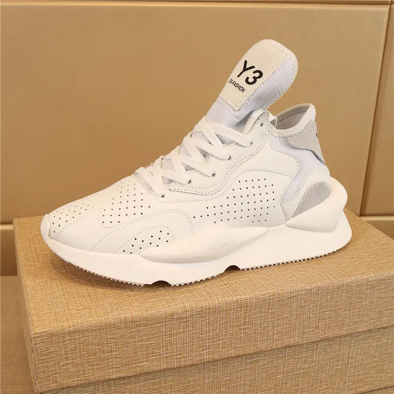 Men's Fashion Casual Leather Running Sneakers - Season Prestige