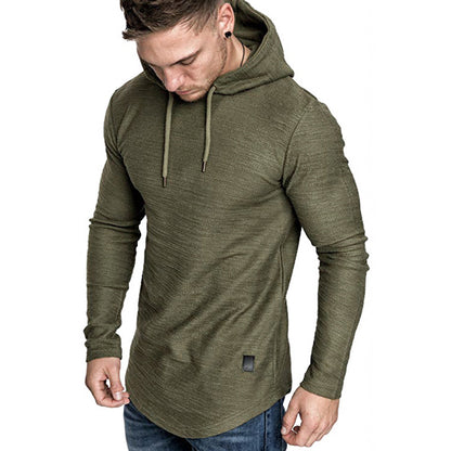 Men Hoodie Sweatshirt Casual Long Sleeve Slim Tops Gym T-shirt Season Prestige