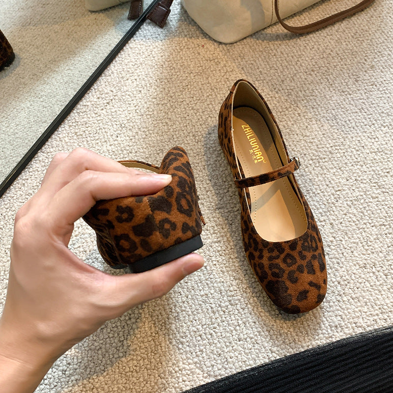 French Mary Jane Shoes Hidden Heel Shoes