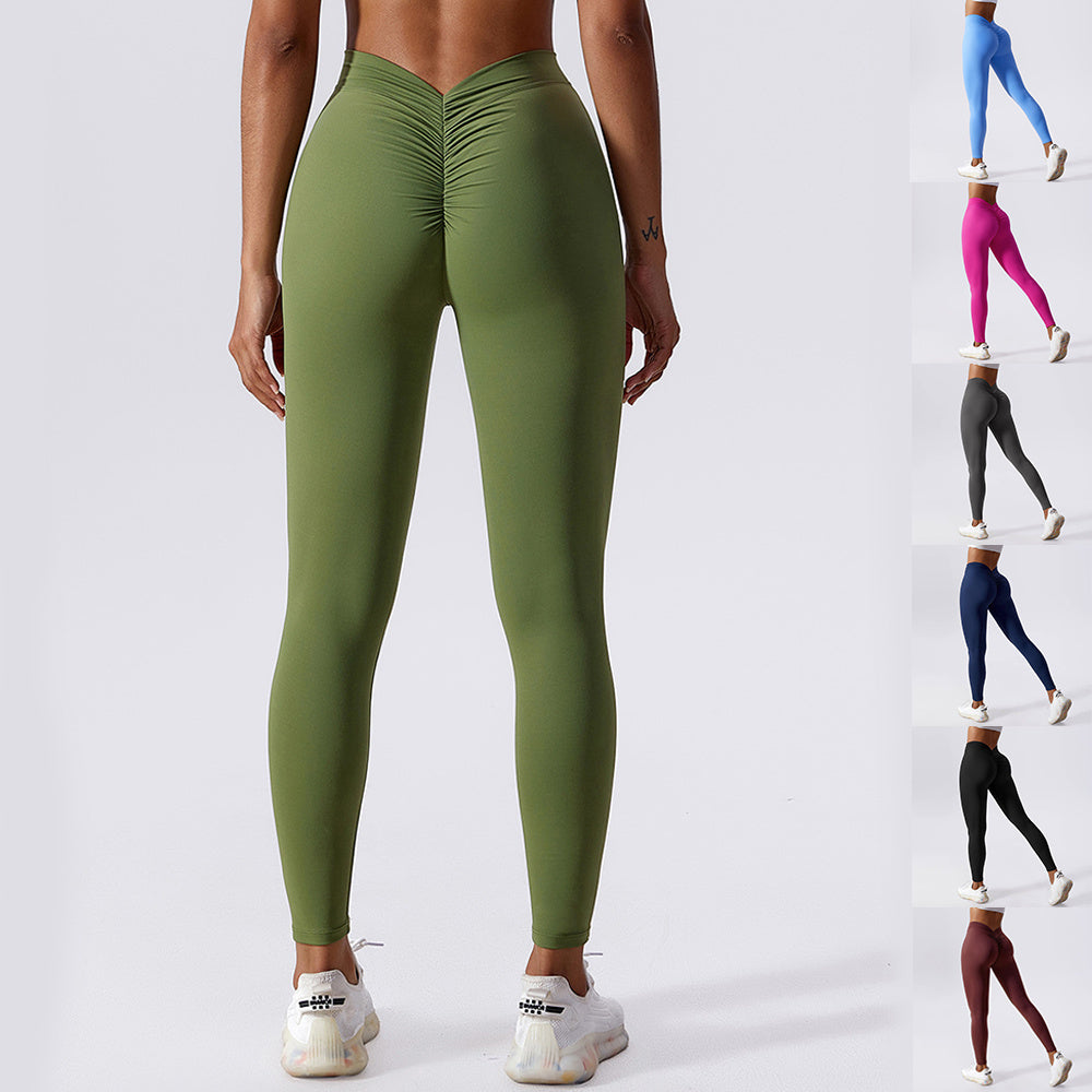 Yoga Fitness Pants Breathable Quick-dryingPeach Hip Lifting Leggings For Women