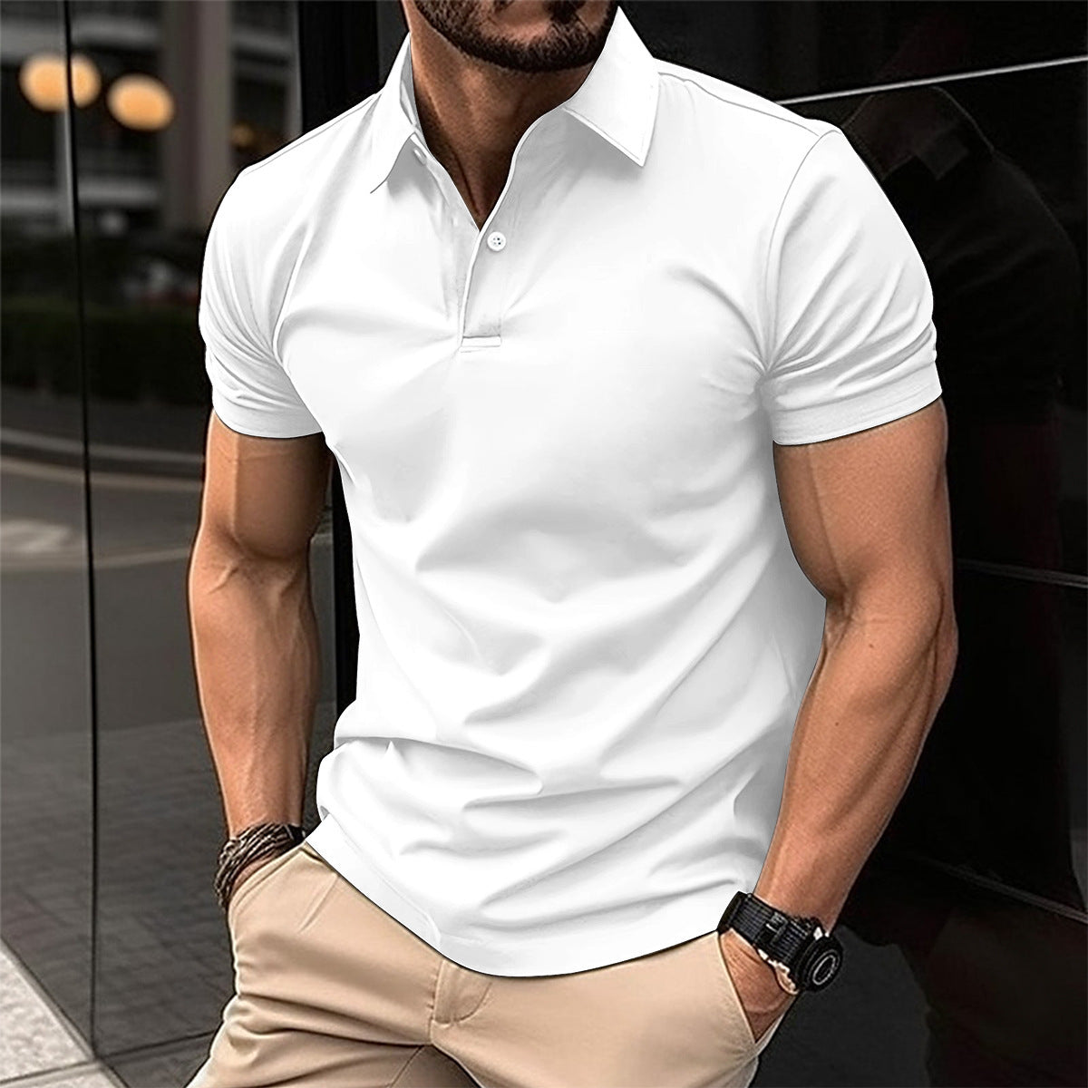 Summer Short Sleeve T-Shirt plus size Men's polo shirts