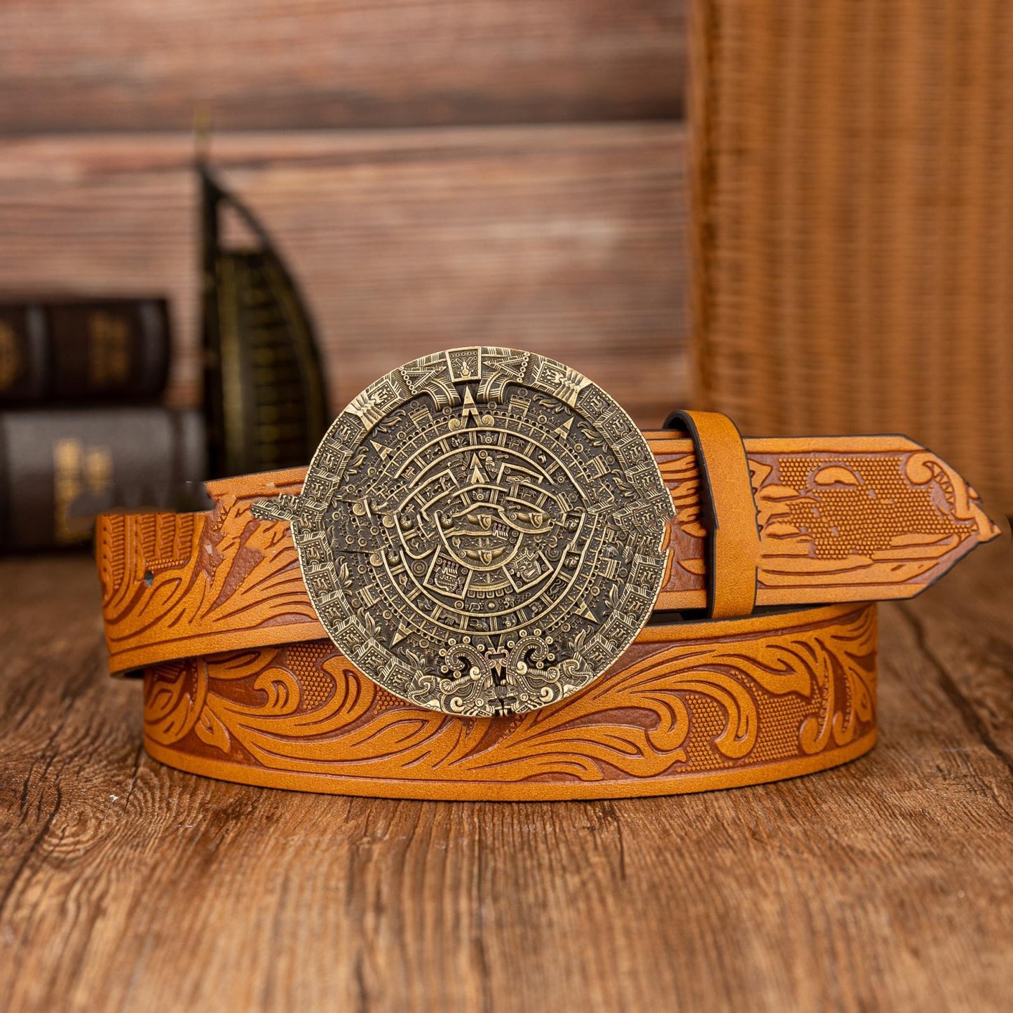 Aztec Sun Heritage Belt – Prestige Signature Accents Edition