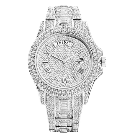 Full Iced Crystal Watch Season Prestige