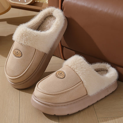 Seasonprestige Winter Plush Home Slippers For Men