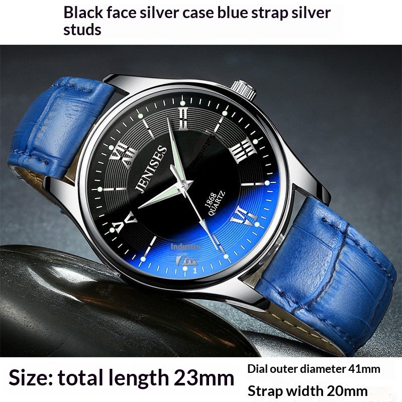 Men's Ultra-Thin Quartz Sports Watch | Luminous Waterproof Student Timepiec