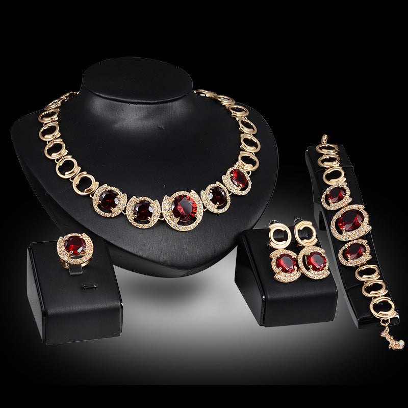 Gold Bridal Jewelry Set Season Prestige