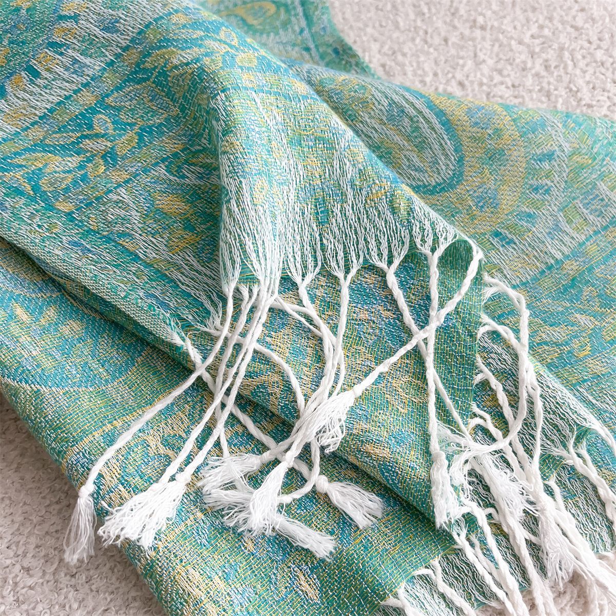 The Heritage Jacquard Wrap | Signature Faux Cashmere