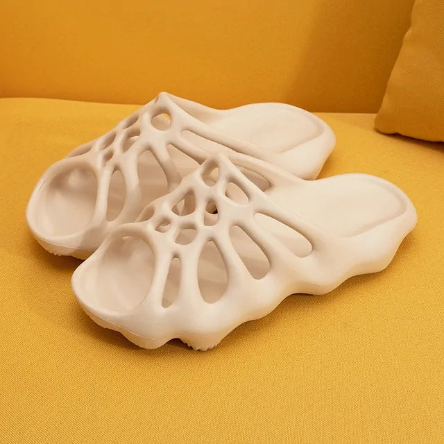 Cut Out Platform Slippers Women