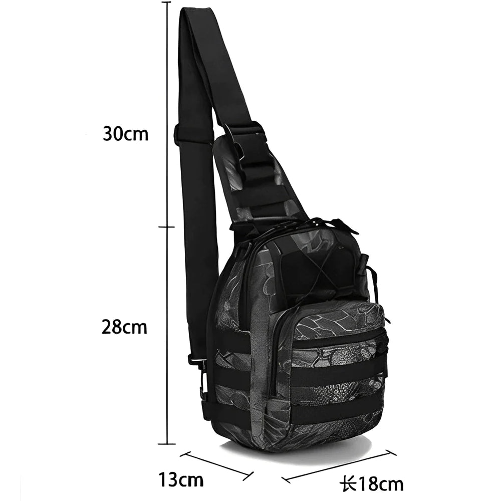 Mens Backpack Tactical Sling Shoulder Bag Molle Travel Chest Pack Outdoor Hiking bag