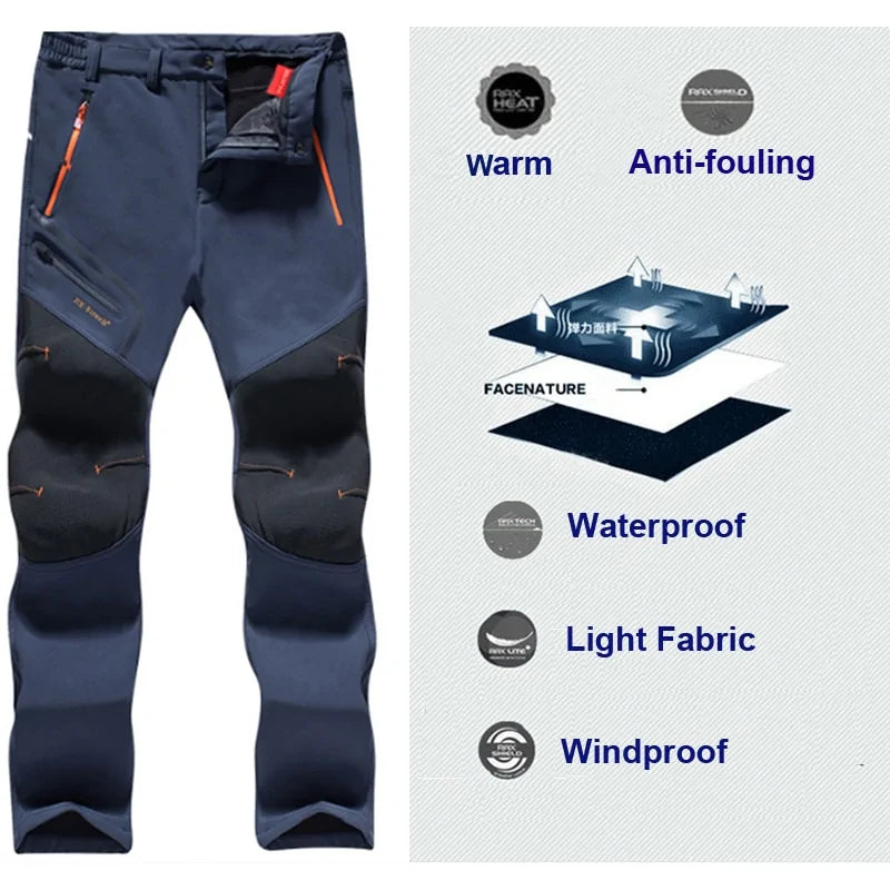 Softshell Fleece Outdoor Pants Trekking,hiking pants men