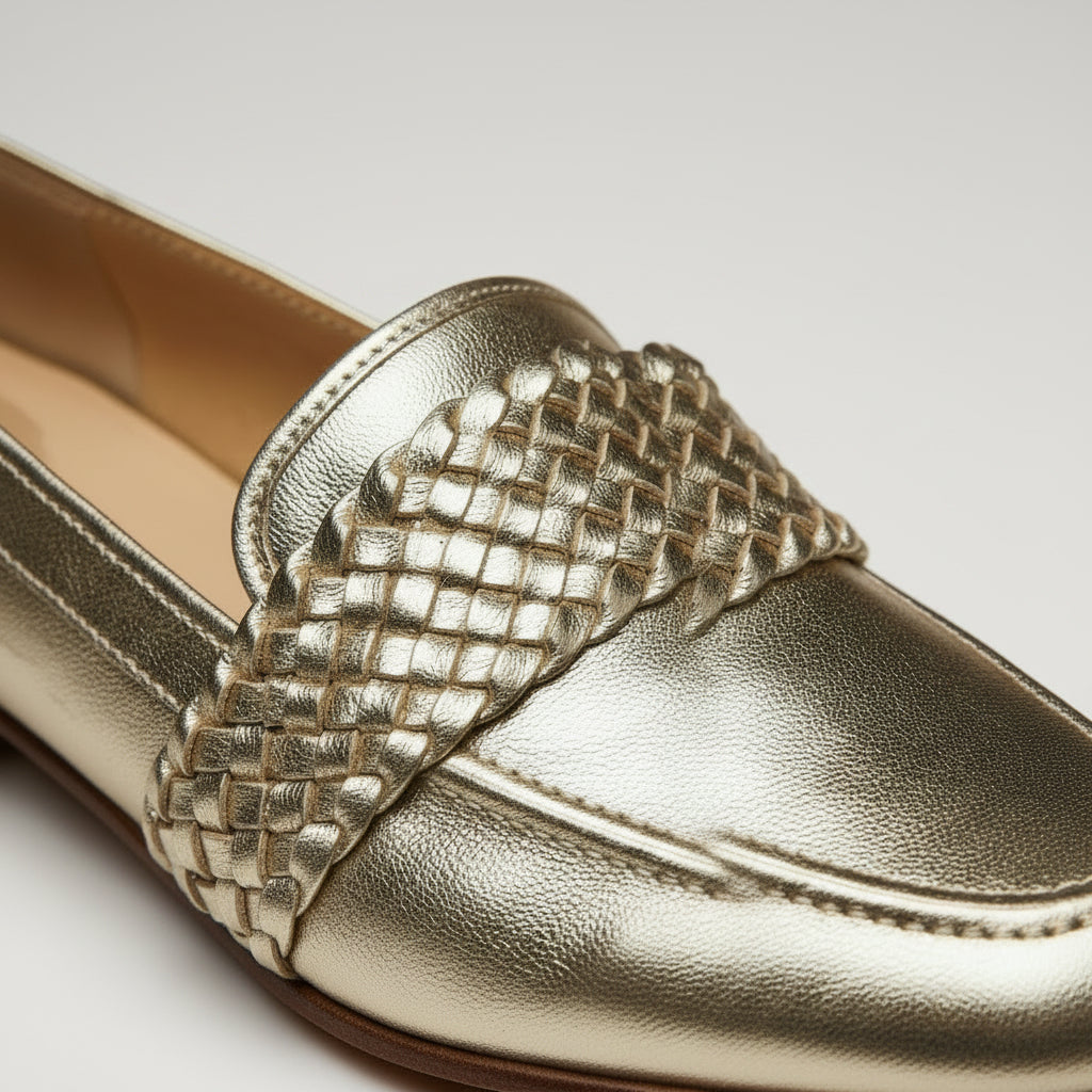 Mangara Golden Baru Leather Loafers - Summer