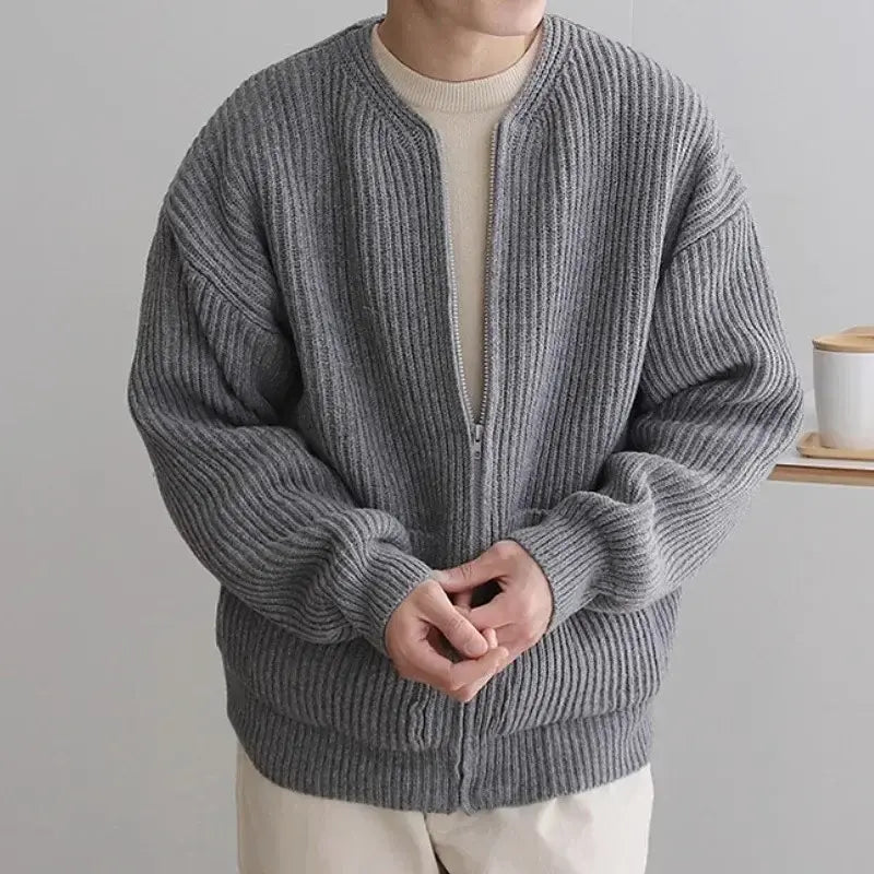 Men's Slim Fit Knitted Cardigan