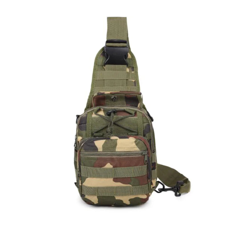 Mens Backpack Tactical Sling Shoulder Bag Molle Travel Chest Pack Outdoor Hiking bag