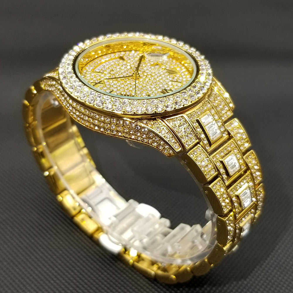 Full Iced Crystal Watch Season Prestige