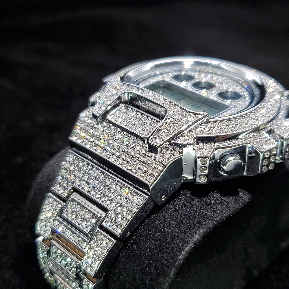 Digital Diamond Quartz Wristwatches Season Prestige