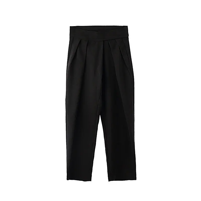 Men's Straight Tube High Waist Trousers - Season Prestige