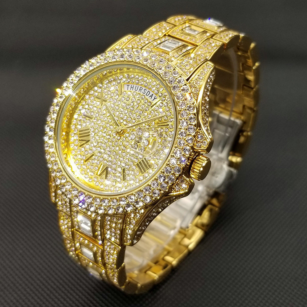 Full Iced Crystal Watch Season Prestige