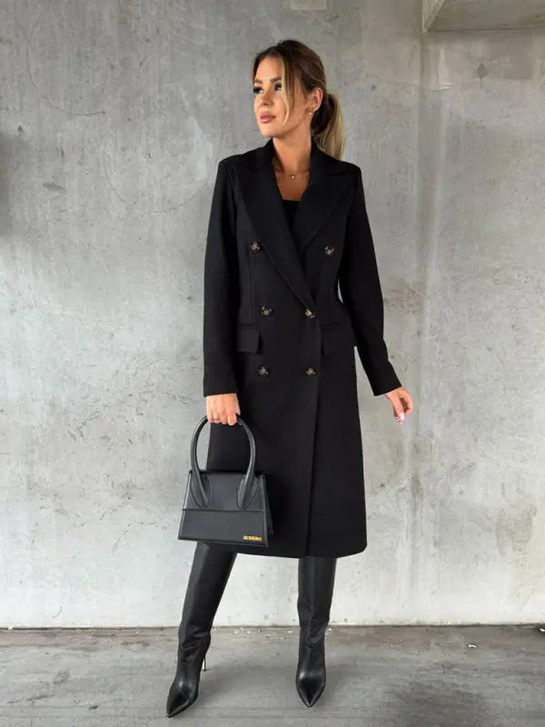 Season Prestige Women's Business Casual Overcoat | Graceful Style