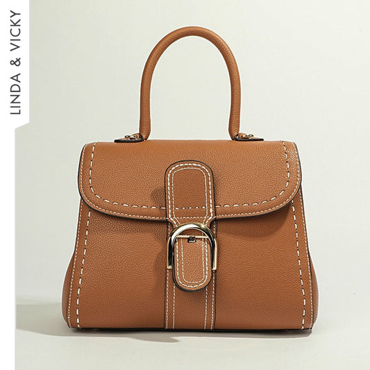 Togo Cowhide Women Handbag Season Prestige