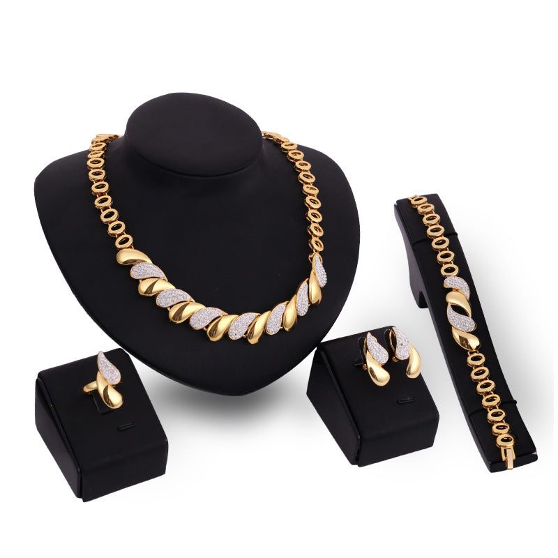 Gold Bridal Jewelry Set Season Prestige