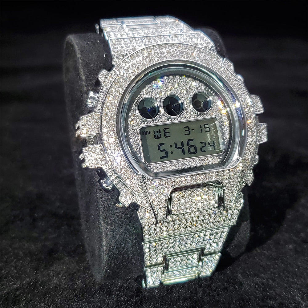 Digital Diamond Quartz Wristwatches Season Prestige