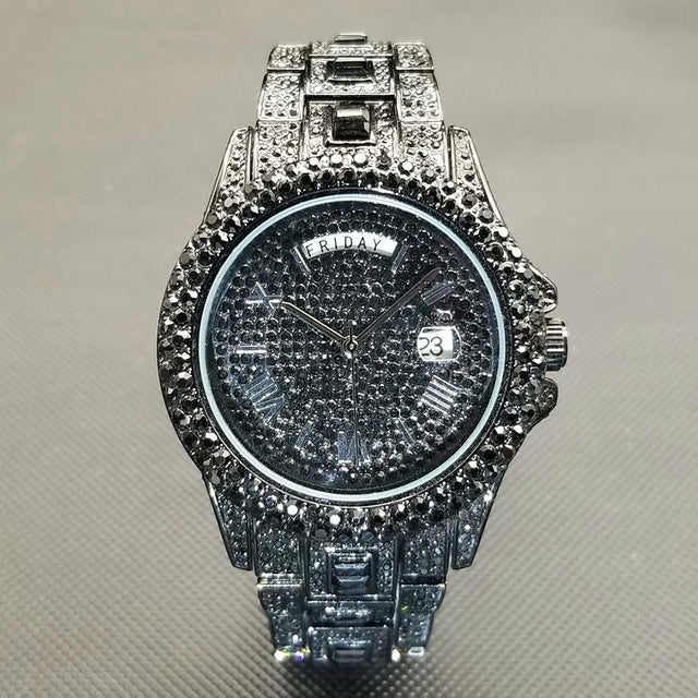 Full Iced Crystal Watch Season Prestige