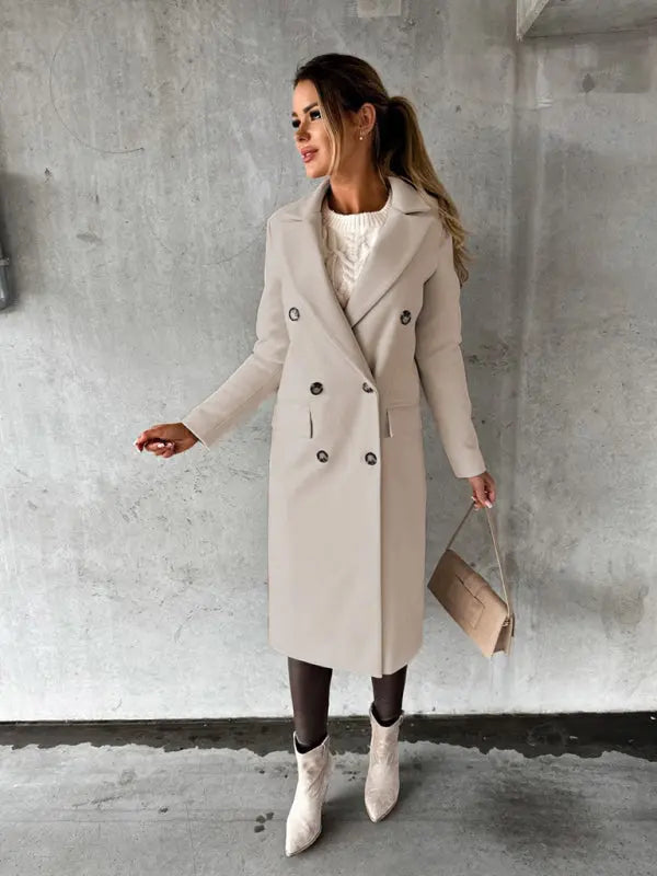 Season Prestige Women's Business Casual Overcoat | Graceful Style