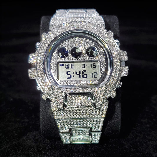 Digital Diamond Quartz Wristwatches Season Prestige