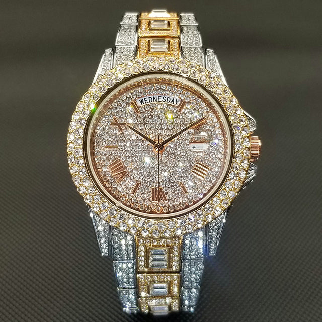 Full Iced Crystal Watch Season Prestige