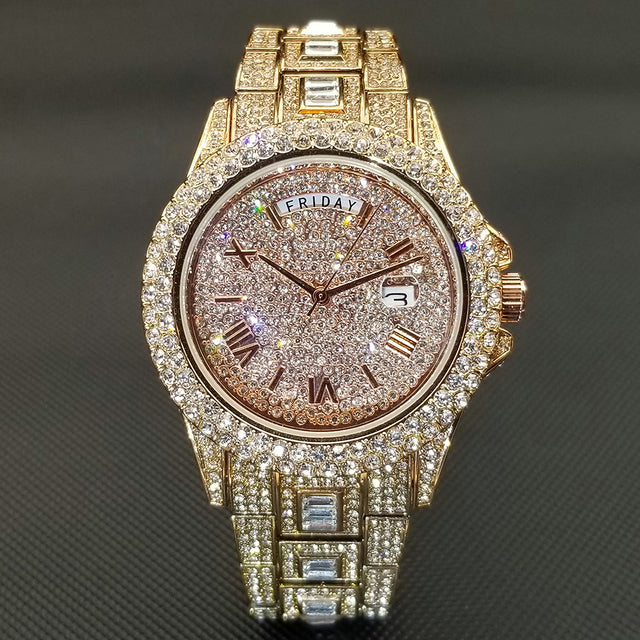 Full Iced Crystal Watch Season Prestige