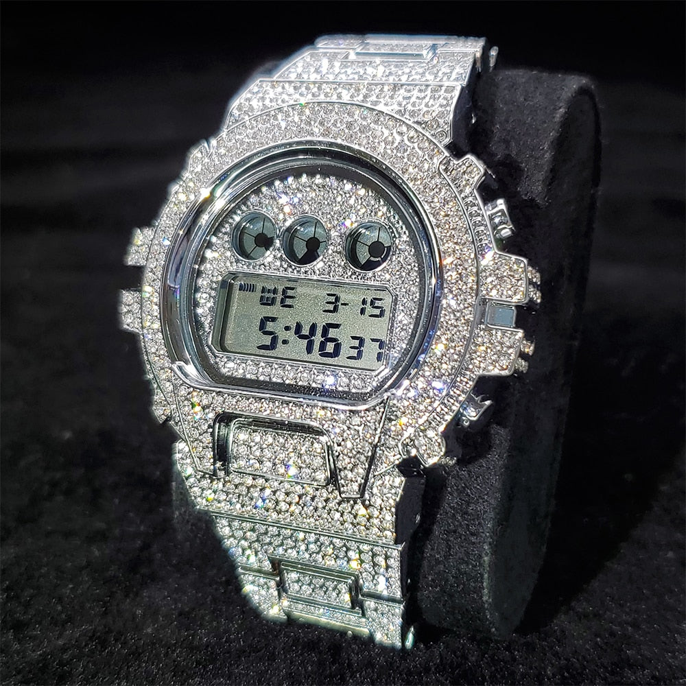 Digital Diamond Quartz Wristwatches Season Prestige