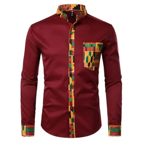 Patchwork Pocket Men's Shirt - Season Prestige