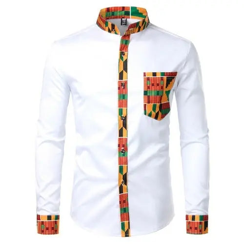 Patchwork Pocket Men's Shirt - Season Prestige