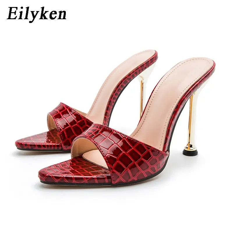 Eilyken Mule Thin Heels Slippers Women - Season Prestige