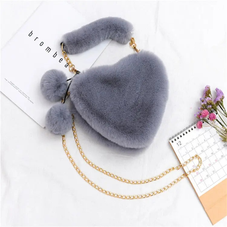 Ladies Heart Shaped Shoulder Bag - Season Prestige