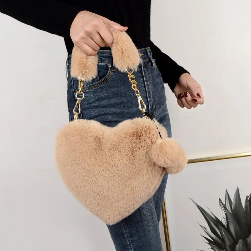 Ladies Heart Shaped Shoulder Bag - Season Prestige