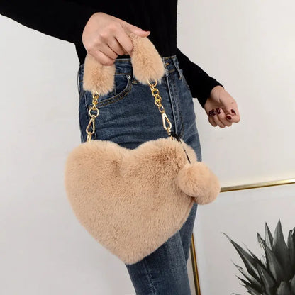 Ladies Heart Shaped Shoulder Bag - Season Prestige