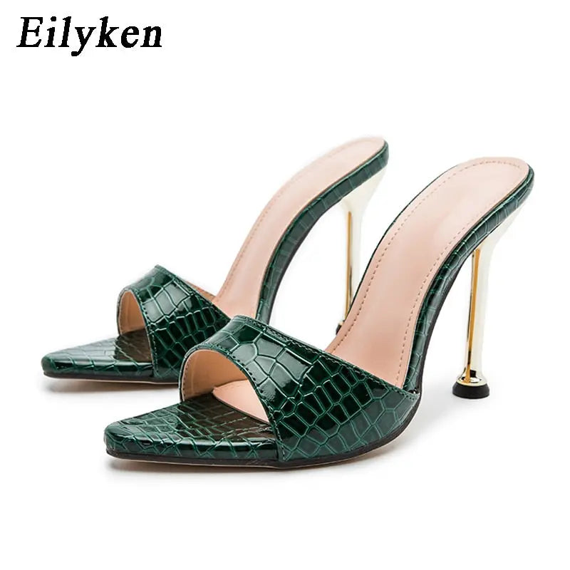 Eilyken Mule Thin Heels Slippers Women - Season Prestige