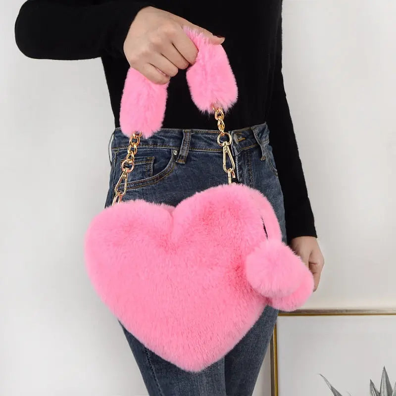 Ladies Heart Shaped Shoulder Bag - Season Prestige