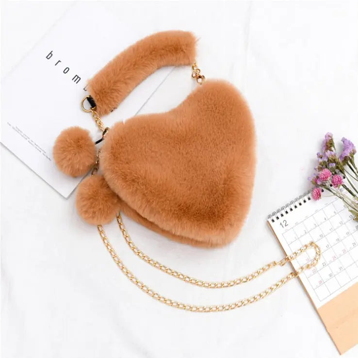 Ladies Heart Shaped Shoulder Bag - Season Prestige