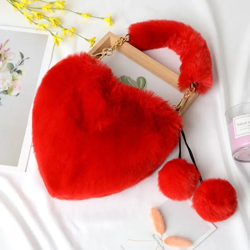 Ladies Heart Shaped Shoulder Bag - Season Prestige