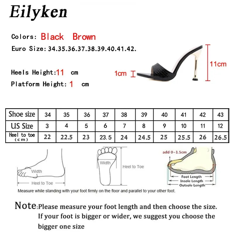 Eilyken Mule Thin Heels Slippers Women - Season Prestige