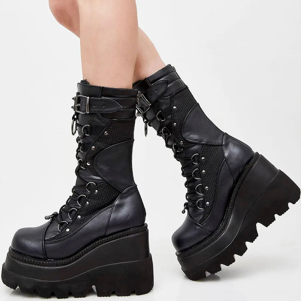 Ladies Punk Gigantic  Boots - Season Prestige Ladies Punk Gigantic Boots 