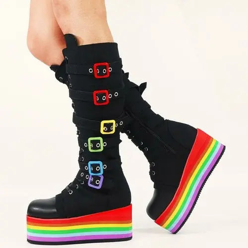 Ladies Punk Gigantic  Boots - Season Prestige Ladies Punk Gigantic Boots