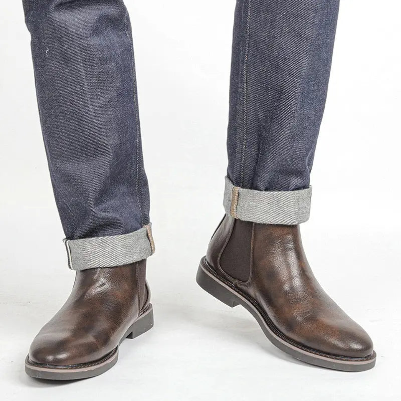 Men Leather Boots - Season Prestige